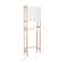 Organize It All 3-Shelf White Bamboo Over the Toilet Cabinet